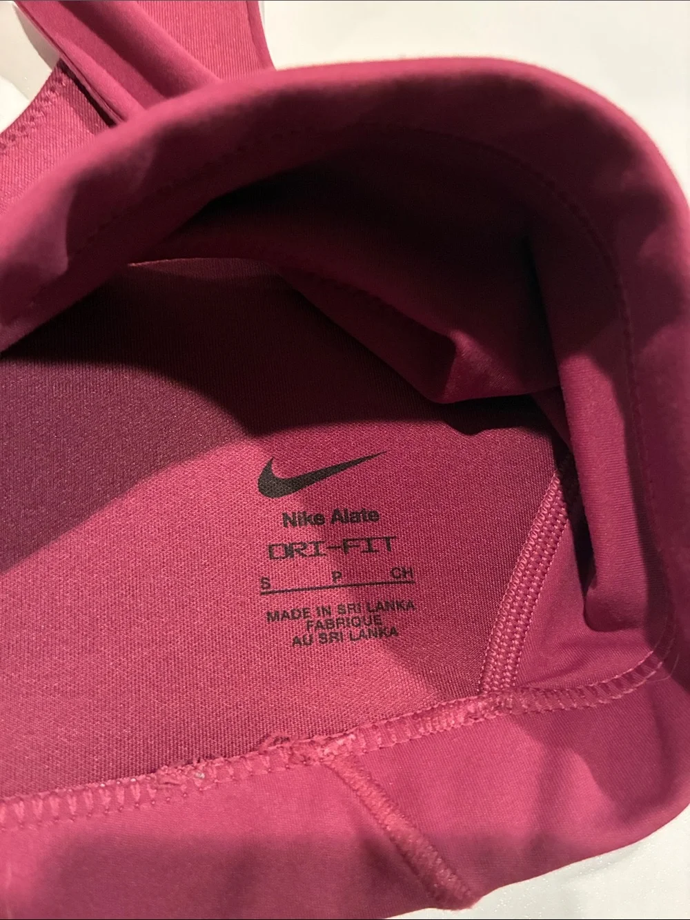 Nike Berry Scoop Neck Sports Bra